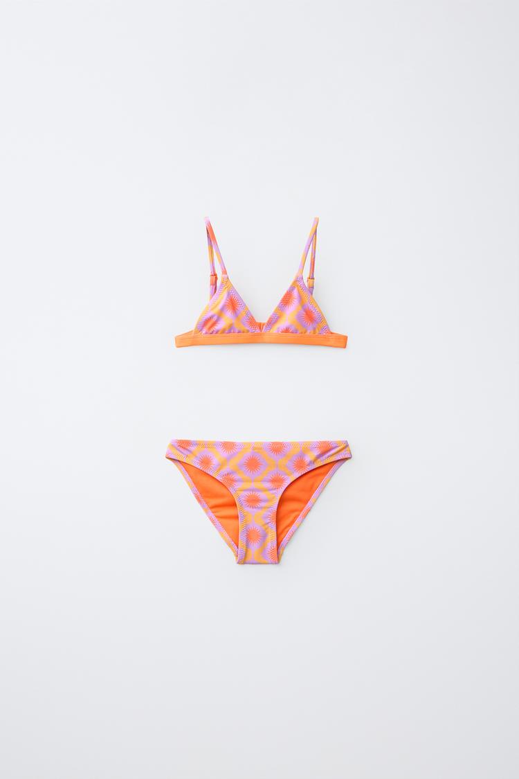 6-14 YEARS / SHIMMERING SUN BIKINI — Orange