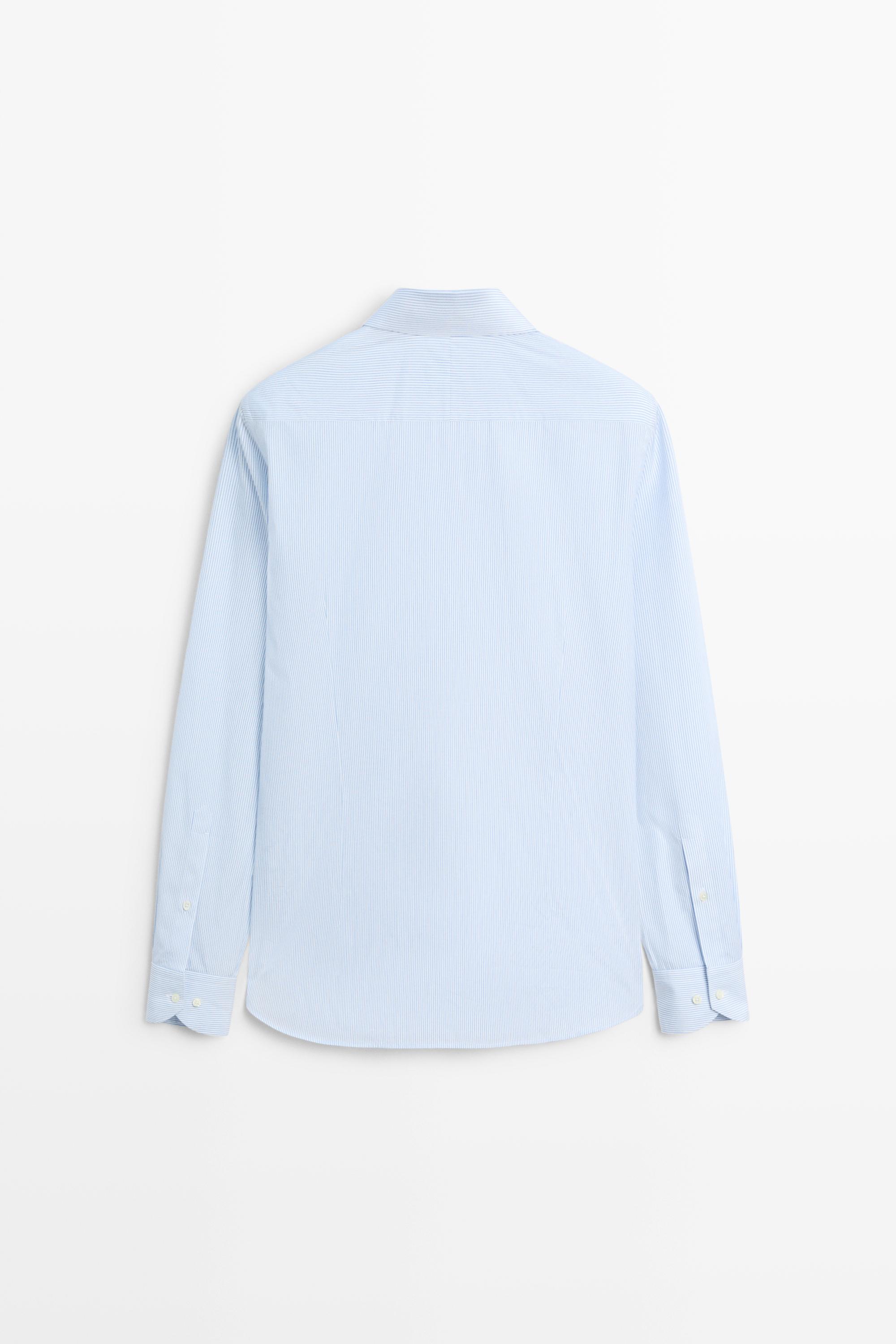 Chemise à rayures 100 % coton