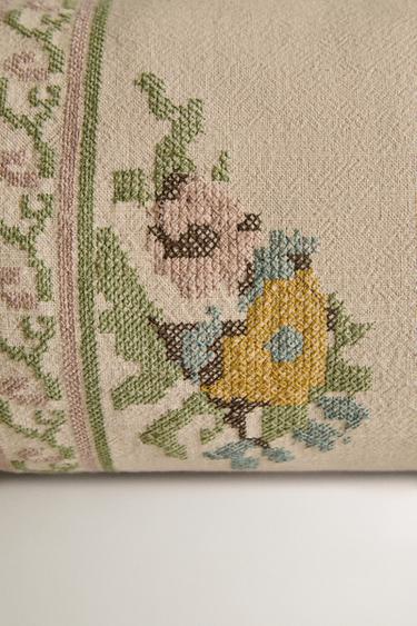 STITCH CUSHION COVER - Light green by Zara - Image 3