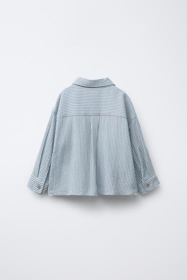 CHEMISE À RAYURES TEXTURÉE - Rayures de Zara - Image 1