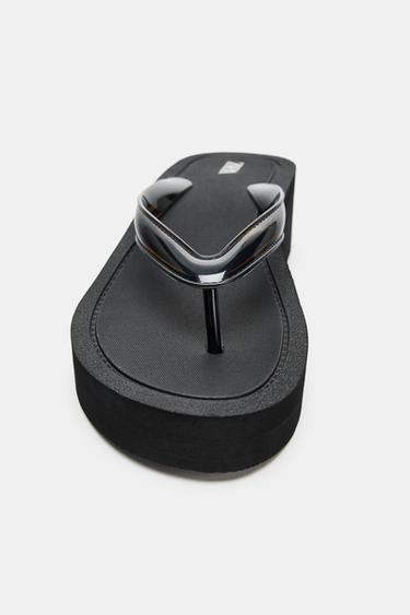 PLATFORM SANDALS - Black by Zara - Image 3