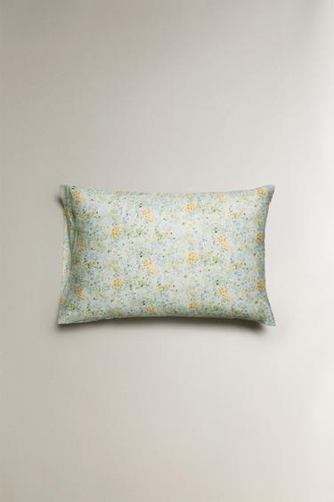 FLORAL PRINT PILLOWCASE - Green by Zara - Image 3