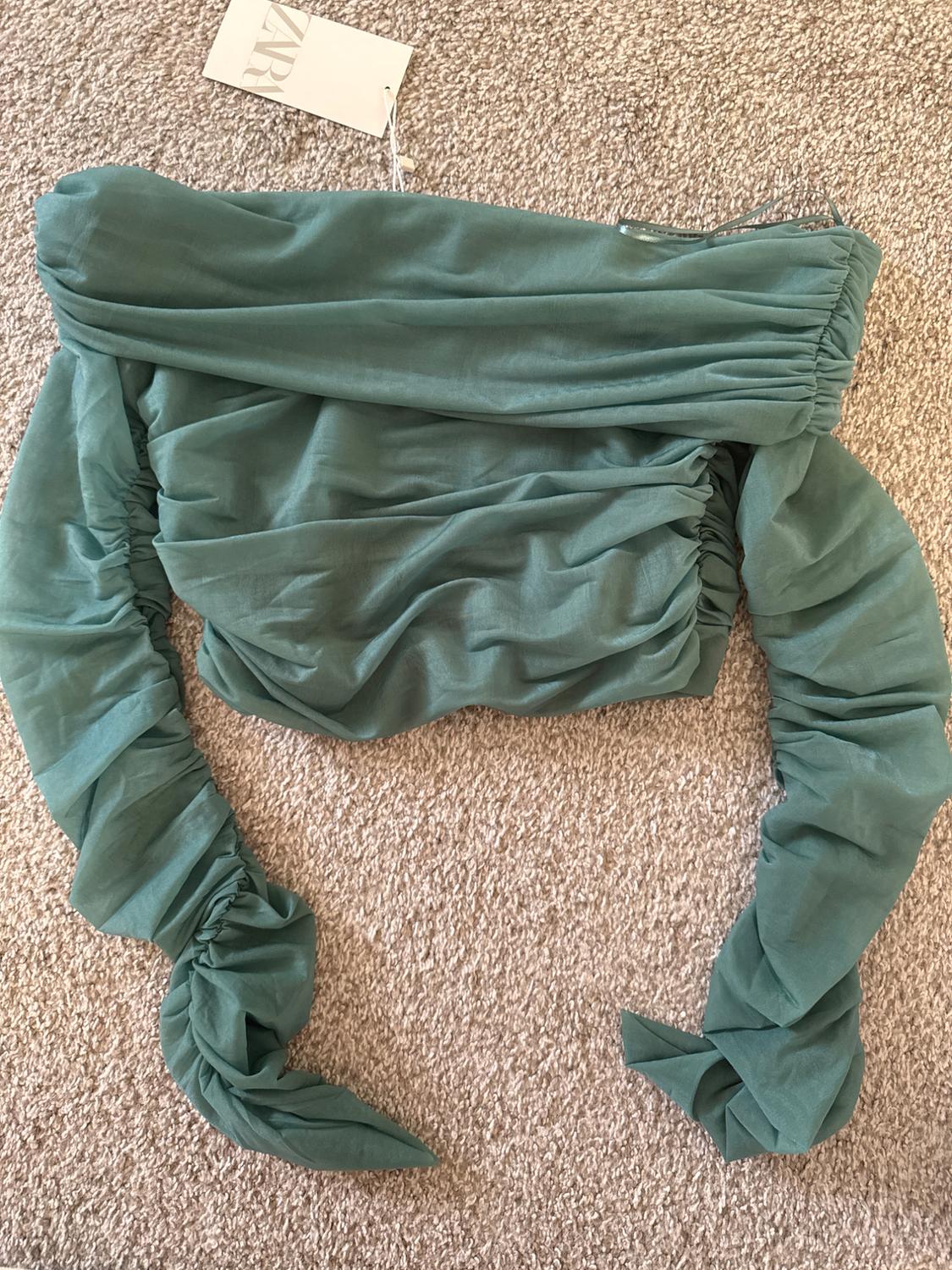 RUCHED ORGANZA TOP - Image 2