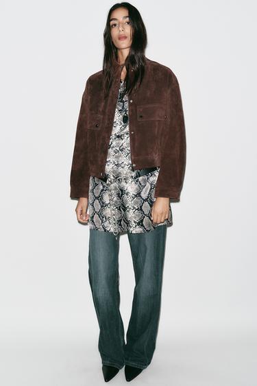 VESTIDO MINI ESTAMPADO ANIMAL - Serpiente de Zara