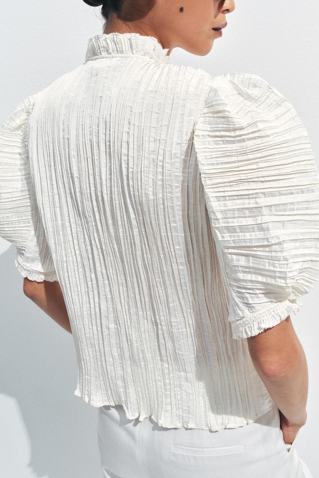ZW COLLECTION PLEATED BLOUSE