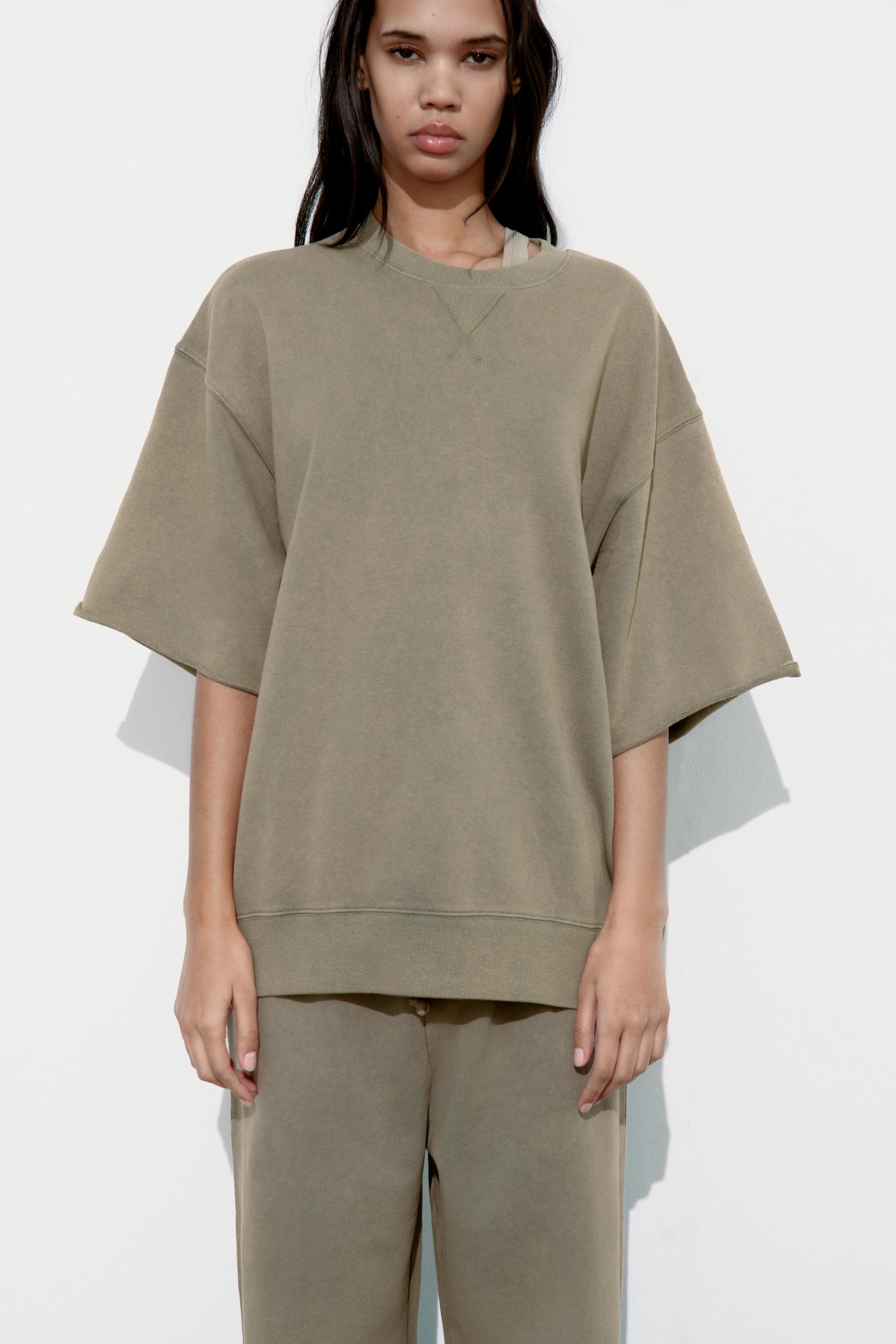 WASHED EFFECT SWEATSHIRT AND PANTS MATCHING SET | ZARA United States