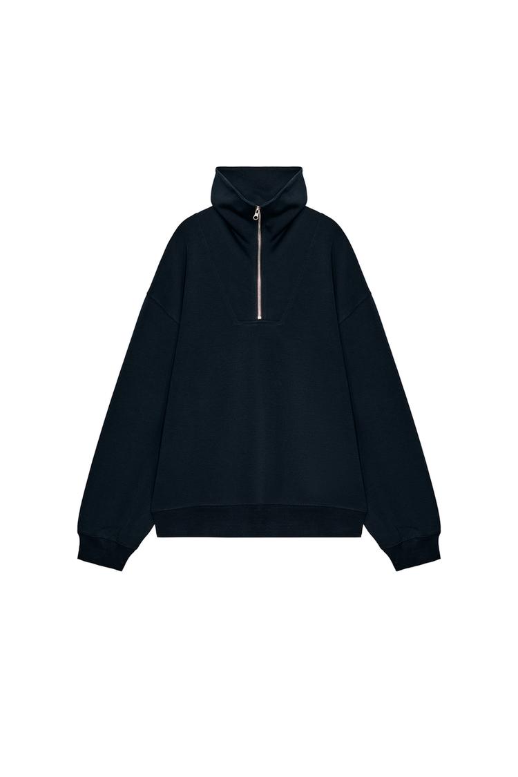INTERLOCK ZIP-UP SWEATSHIRT