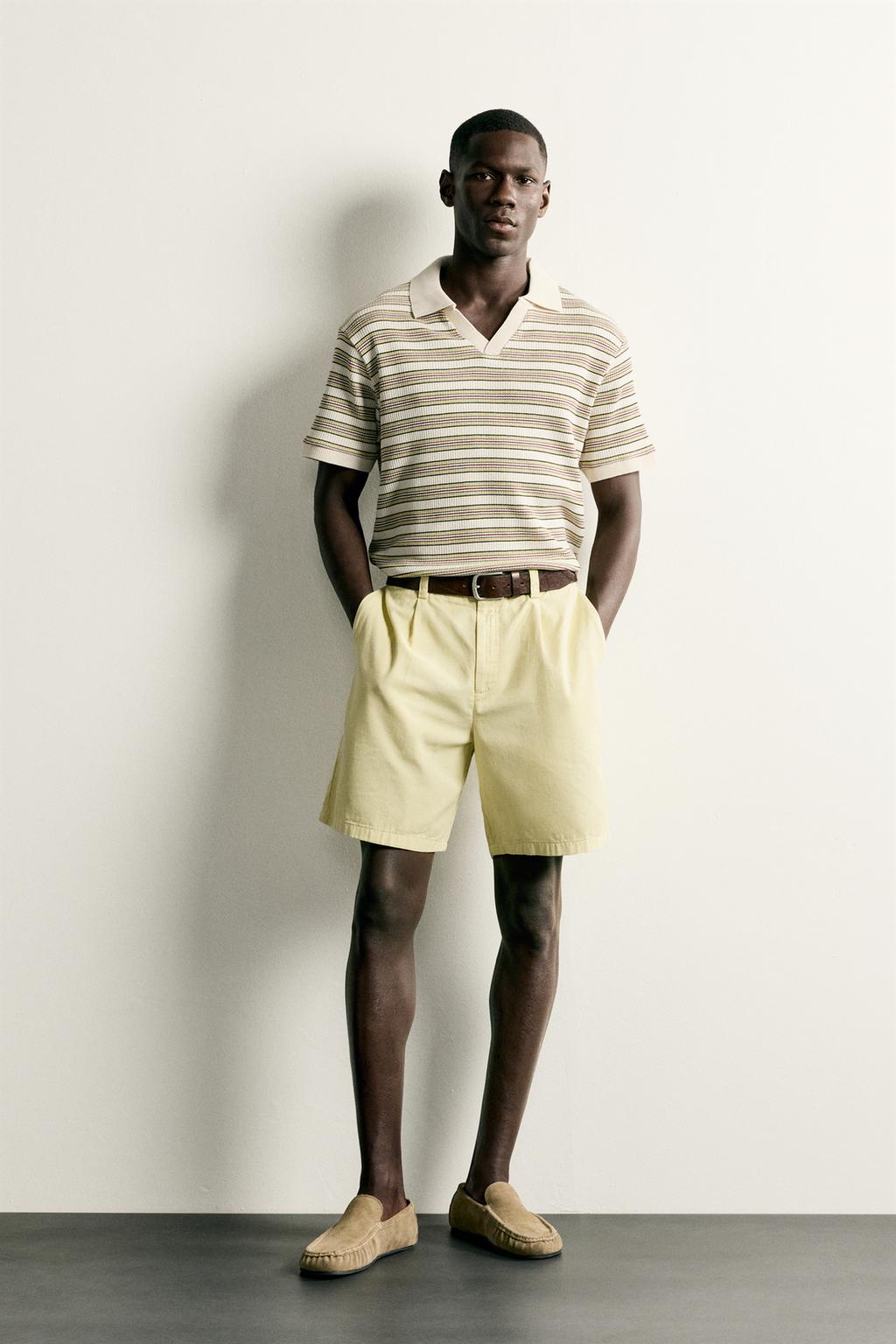 Zara Regular fit zolaqlı polo