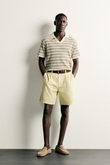 Zara STRIPED REGULAR FIT POLO - Multicolored