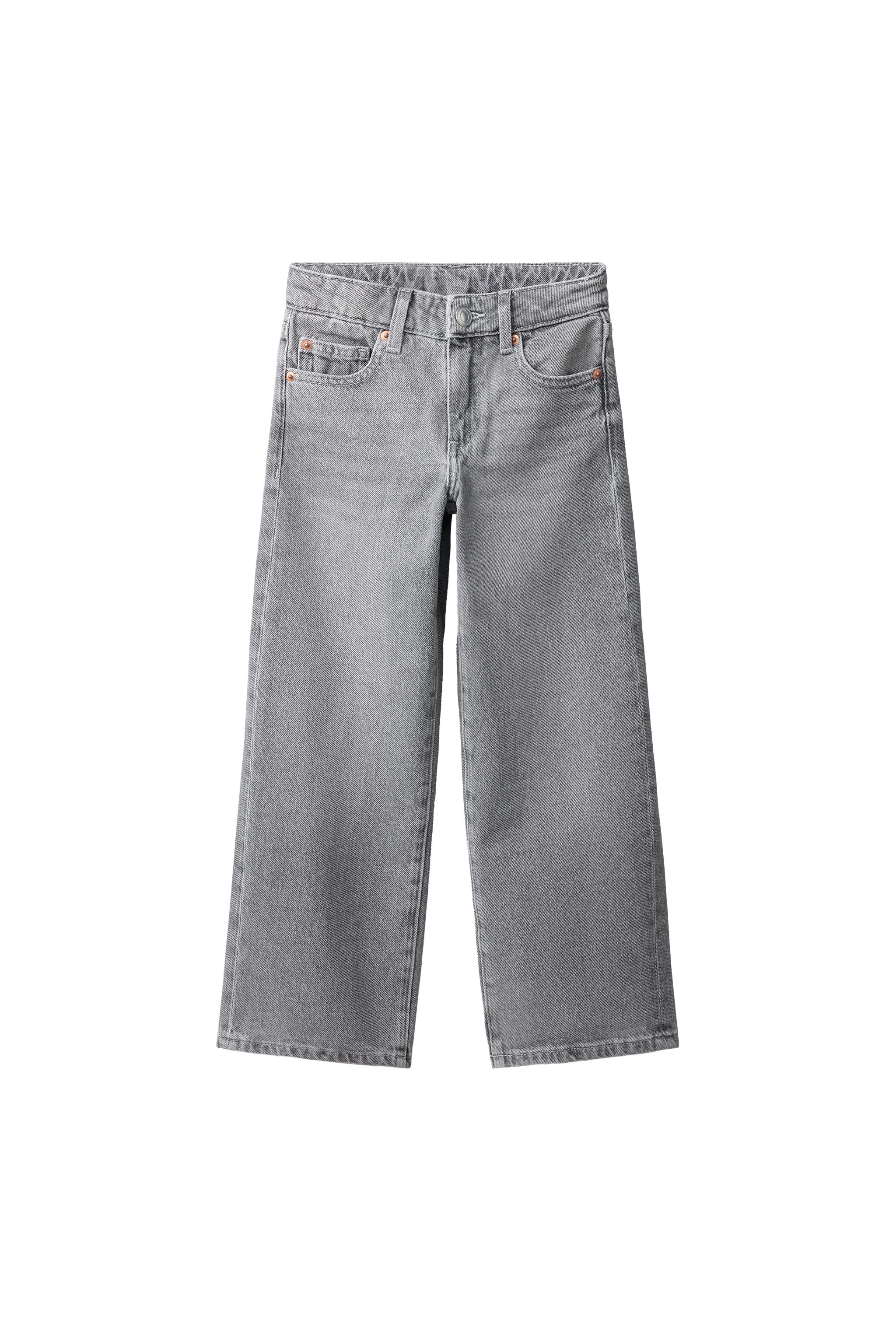 JEANS PERNA LARGA - Cinzento | ZARA Brasil