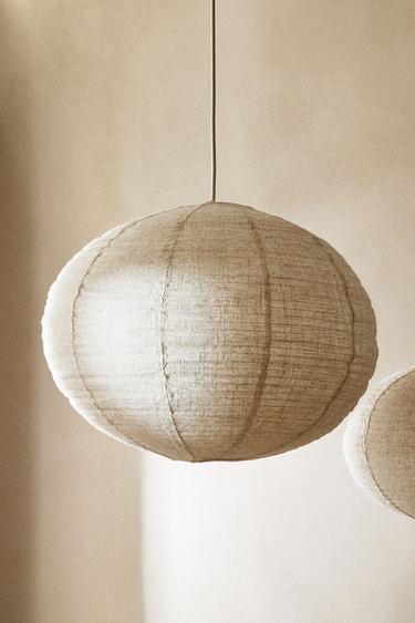LINEN CEILING LAMP SHADE - Cream by Zara - Image 6