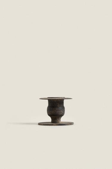 SMALL IRON CANDLEHOLDER — Black 1