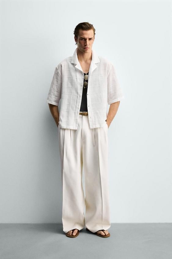 RELAXED FIT COTTON - LINEN SHIRT from Zara - $79.90