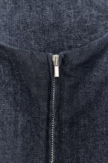 TRF ASYMMETRIC DENIM DRESS - Dark indigo by Zara - Image 7