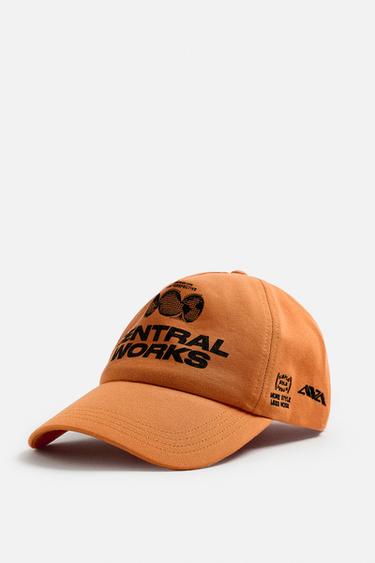 CONTRAST PRINT CAP - Orange by Zara