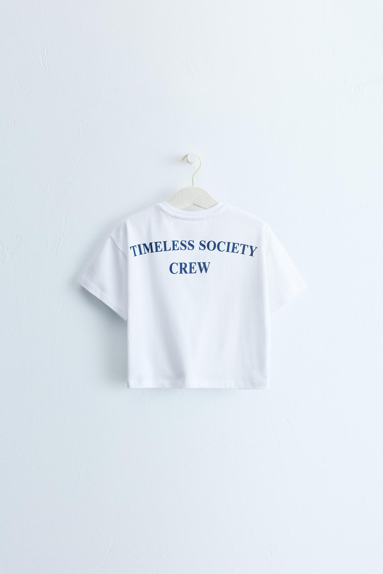 ZARA TIMELESS - TEXT PRINT T-SHIRT — White
