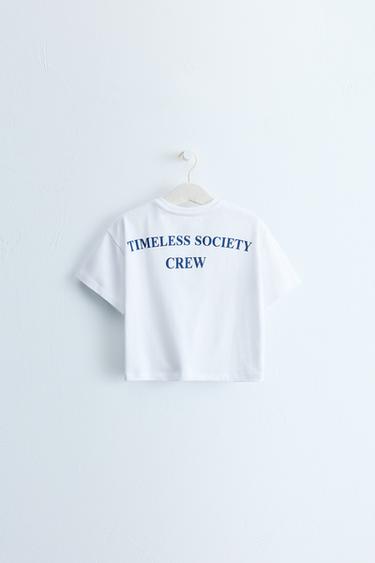 ZARA TIMELESS - SLOGAN PRINT T-SHIRT - White by Zara