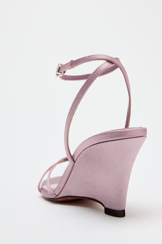 SANDALES COMPENSÉES - Violet mauve de Zara - Image 5