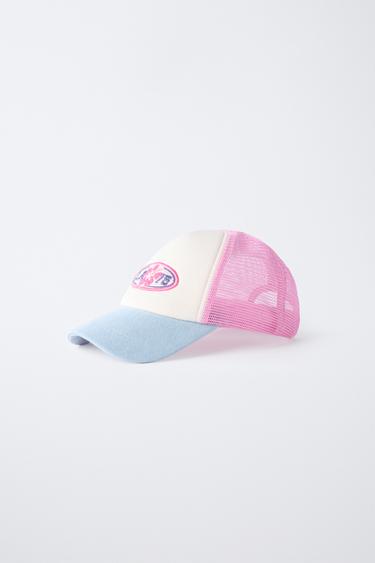 EMBROIDERED MESH CAP - Pink by Zara - Image 1