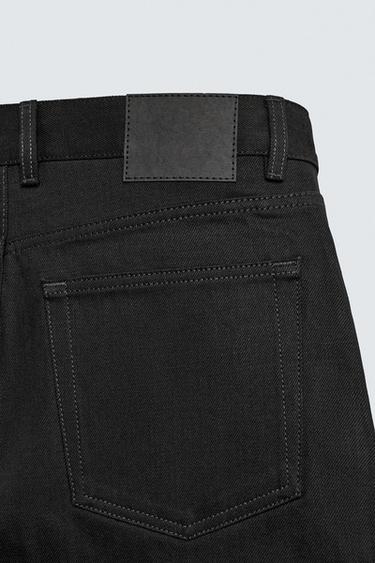 SELVEDGE FLARE FIT JEANS - Black by Zara