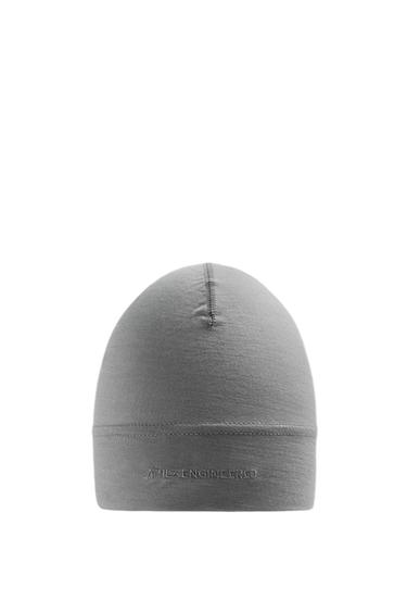 WOOL BLEND RUNNING BEANIE - Pearl grey by Zara
