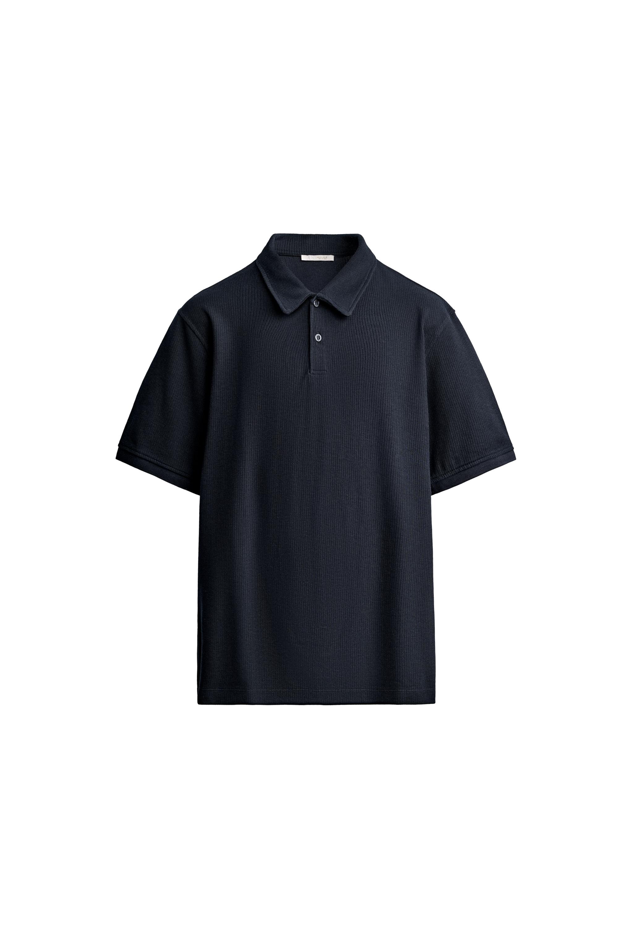 REGULAR FIT TEXTURED POLO