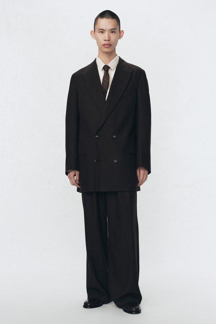 ZARA FLANNEL TAILCOAT BLAZER SOSHIOTSUKI X ZARA