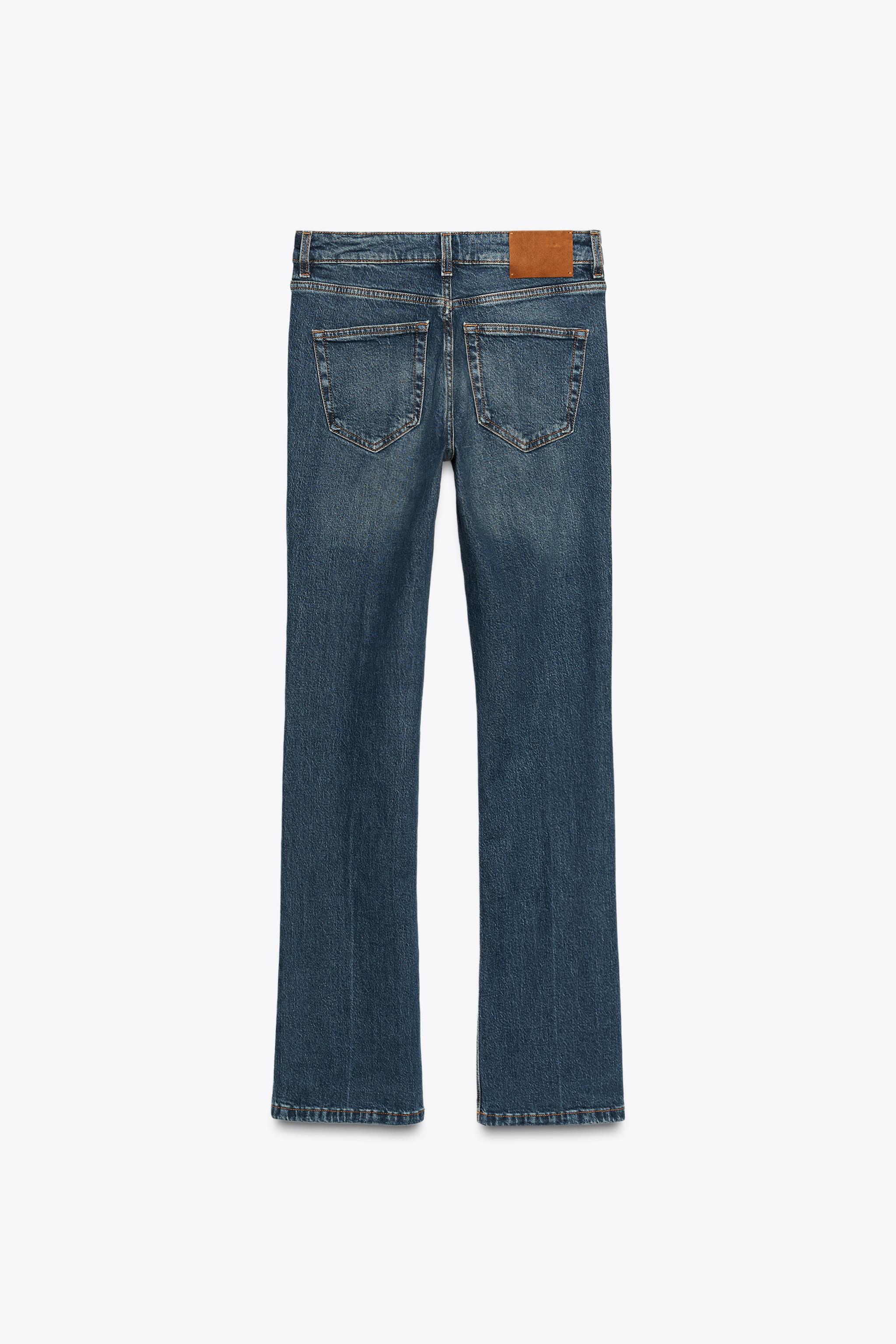 ZW COLLECTION HIGH RISE BOOTCUT JEANS - Blue | ZARA United