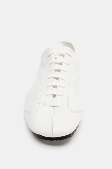 DERBYS EN CUIR - Blanc de Zara - Image 5