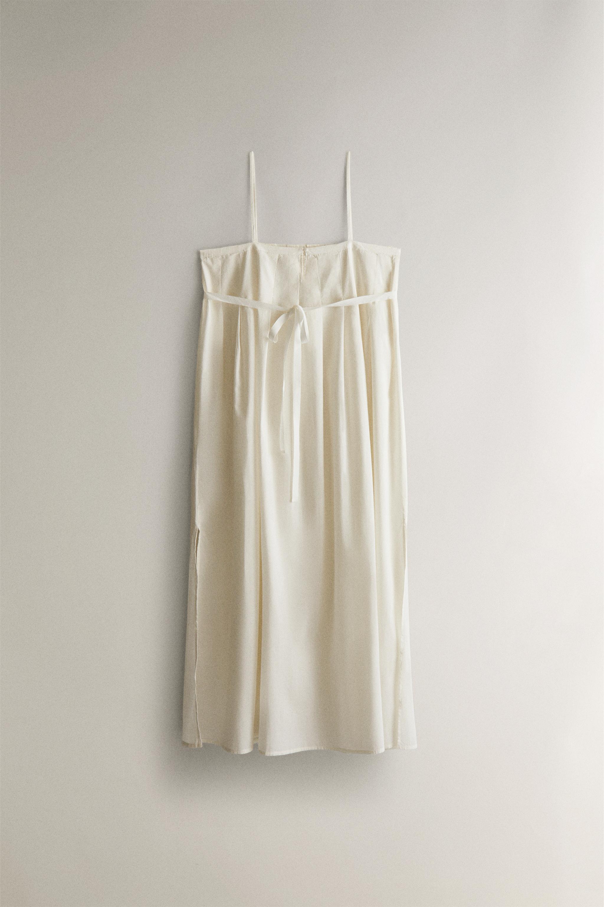 CHEMISE DE NUIT LONGUE PLISSÉE