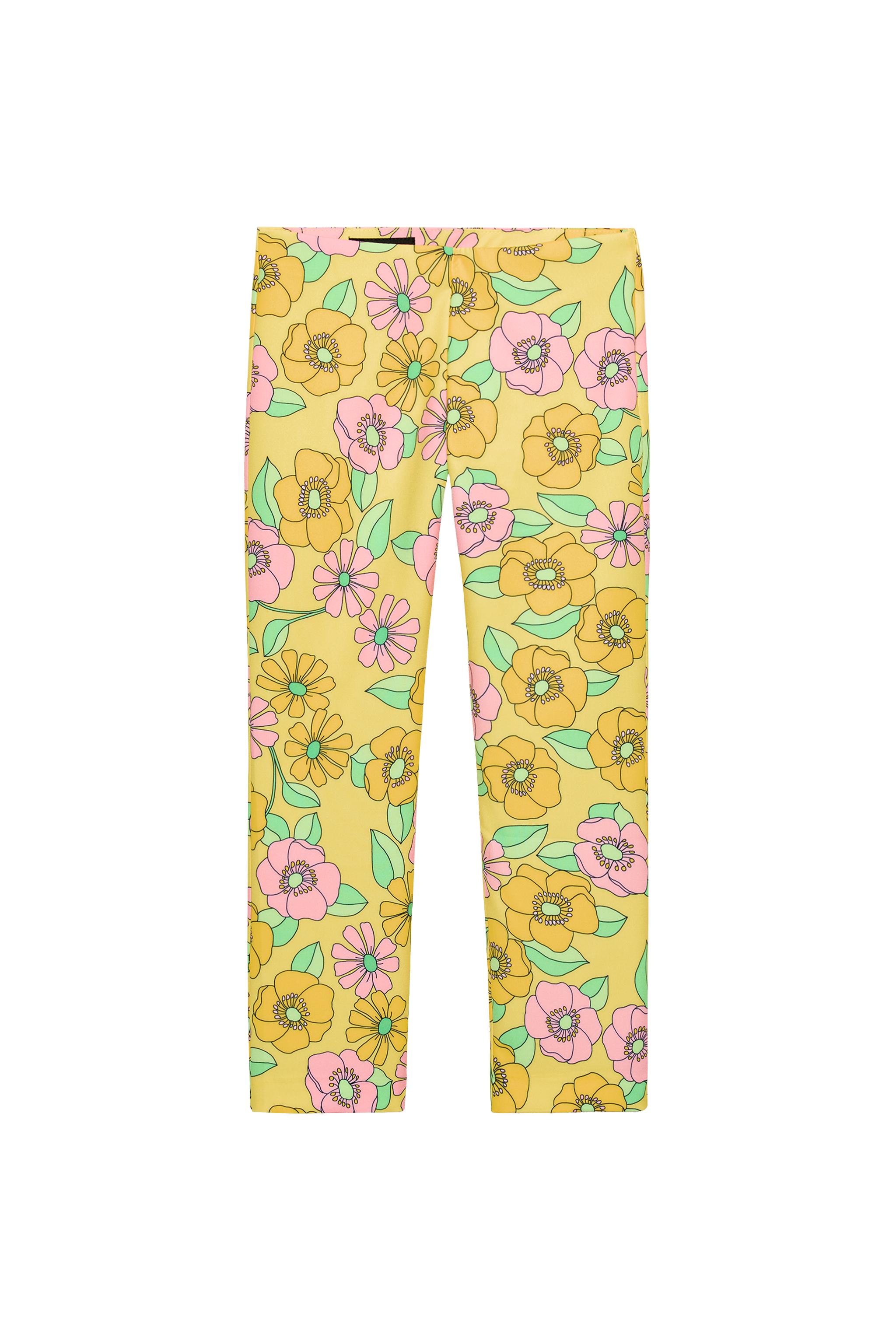 FLORAL CAPRI PANTS