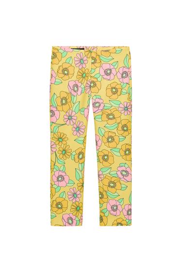 PANTALÓN CAPRI FLORES - Multicolor de Zara