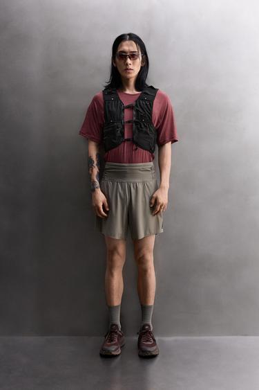 SHORT DE TRAIL RUNNING 7" - Gris anthracite de Zara