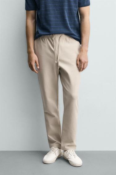 PANTALON STYLE JOGGING CONFORT - Beige de Zara