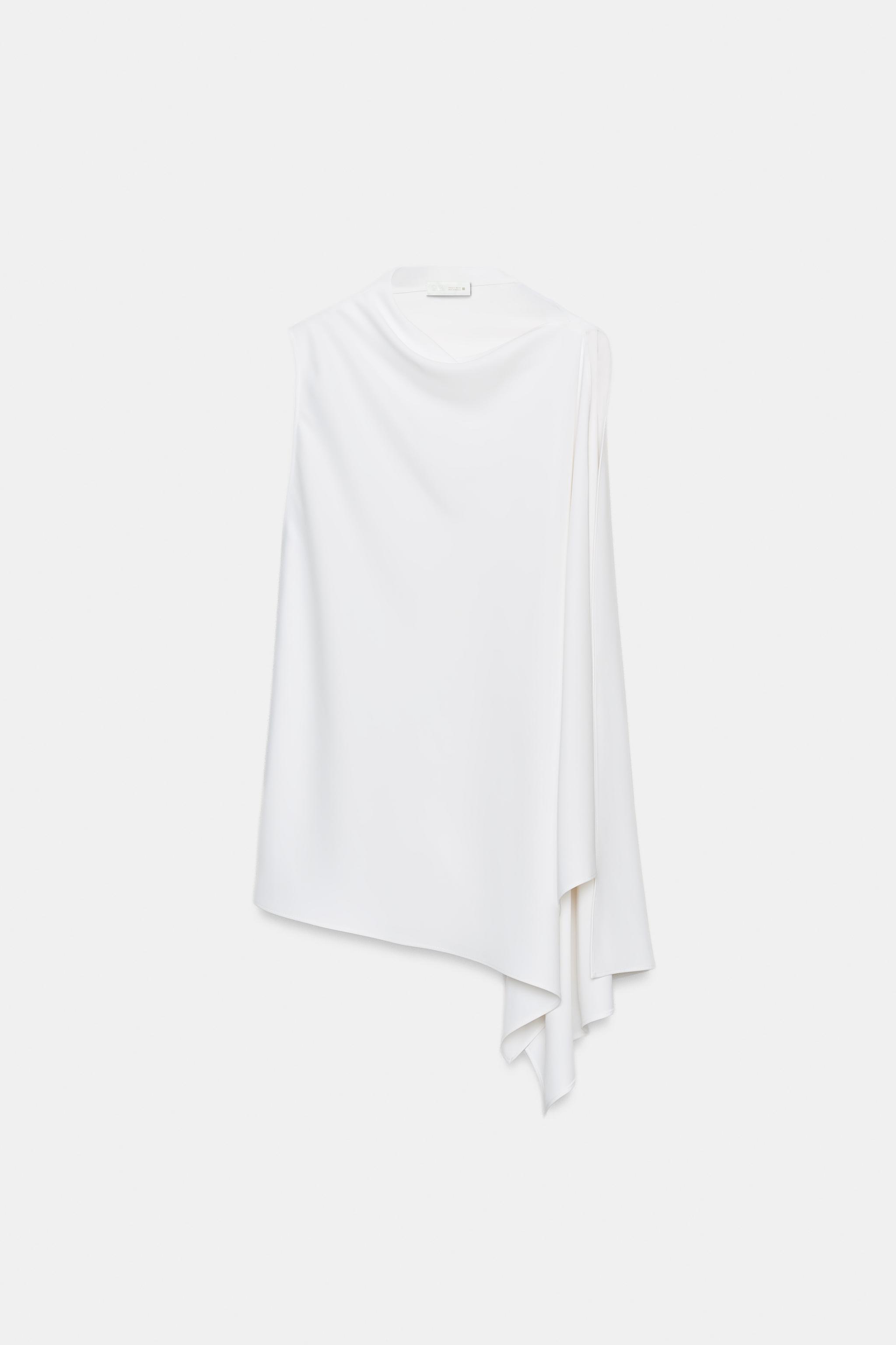 ZW COLLECTION ASYMMETRIC CAPE TOP