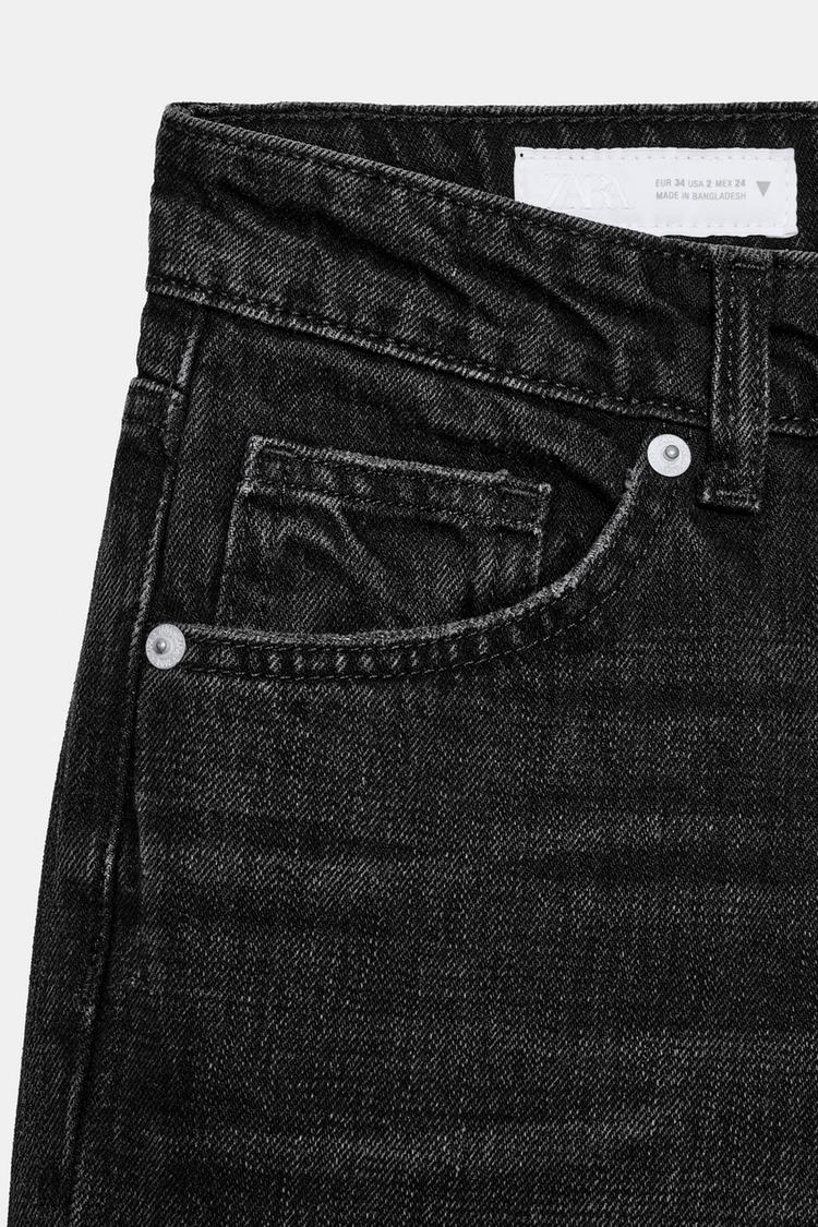 JEANS TRF DE CINTURA BAJA Y PIERNA ANCHA 5