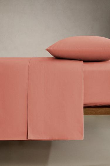 DRAP-HOUSSE PERCALE DE COTON | 30 CM DE HAUT (200 FILS) - Corail de Zara - Image 2