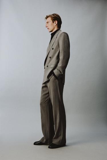 COSTUME VESTE CROISÉE VISCOSE - LIN -  de Zara - Image 1