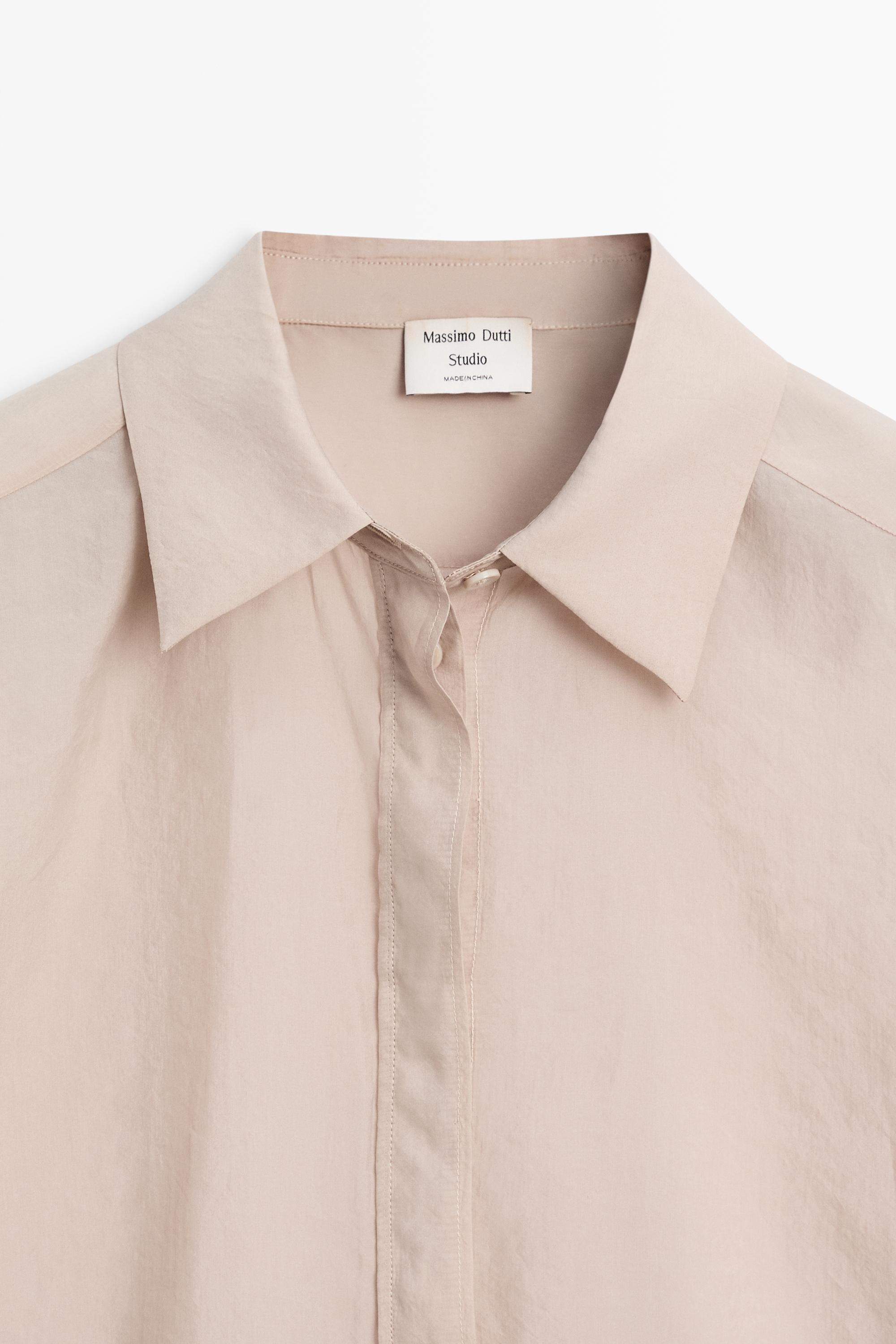 Semi-sheer flowing shirt - STUDIO