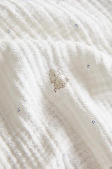 DRAP PLAT ENFANT GAZE ÉLÉPHANT - Gris de Zara - Image 3