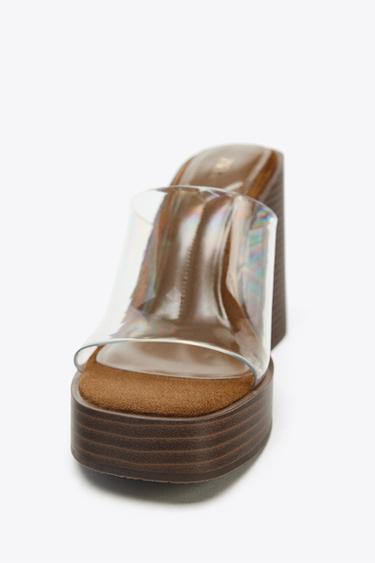 VINYL WEDGE - Brown by Zara - Image 5