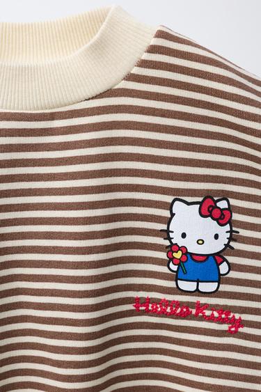 STRIPED HELLO KITTY © SANRIO SWEATSHIRT - Ecru by Zara - Image 2
