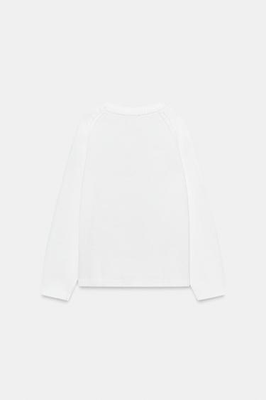 ROUND NECK KNIT JUMPER - White by Zara - Image 6
