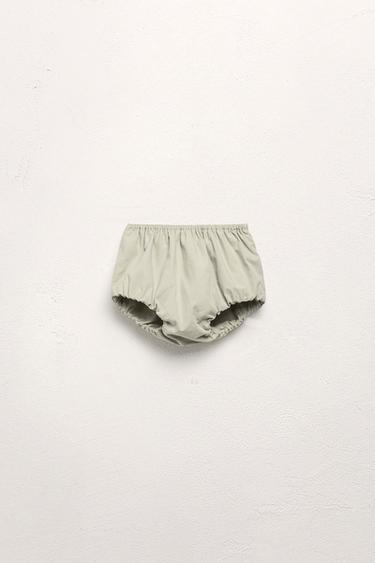 1-24 MONTHS/ LIMITED EDITION GATHERED POPLIN ROMPER - Sea green by Zara