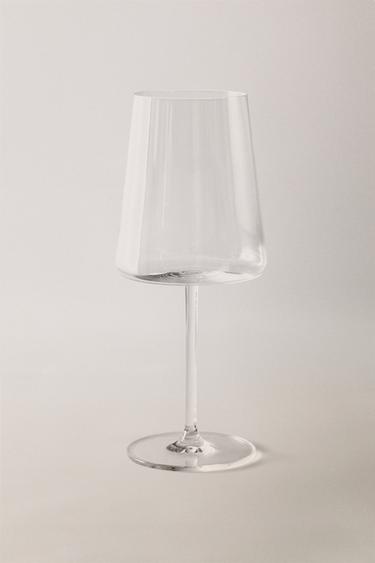 VERRE À VIN CRISTALLIN CONIQUE - Transparent de Zara