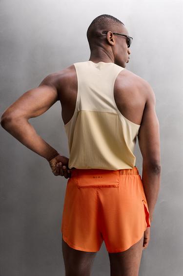 Zara RUNNING SHORTS - Orange