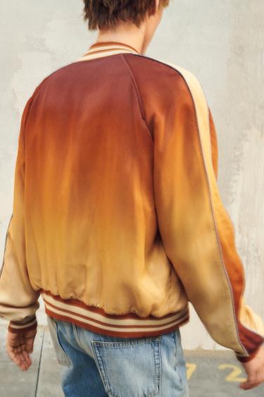 LIMITED EDITION OMBRE PRINT BOMBER JACKET - Printed by Zara - Image 3