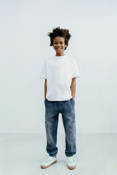 JOGGER-JEANS MIT TASCHEN - Mittelblau von Zara