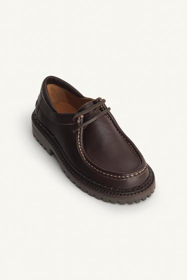 LIMITED EDITION LEATHER SHOES - Brown by Zara - Image 5