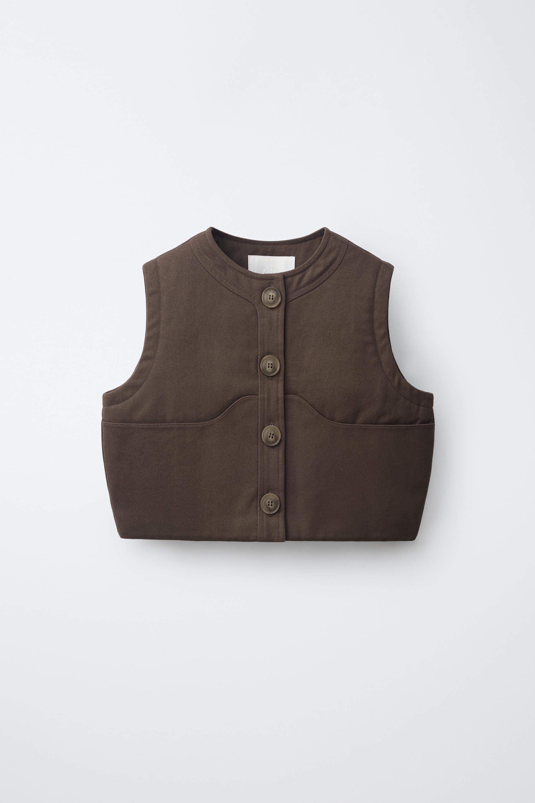 Детские жилеты Zara OVERSIZED QUILTED VEST — фото 2